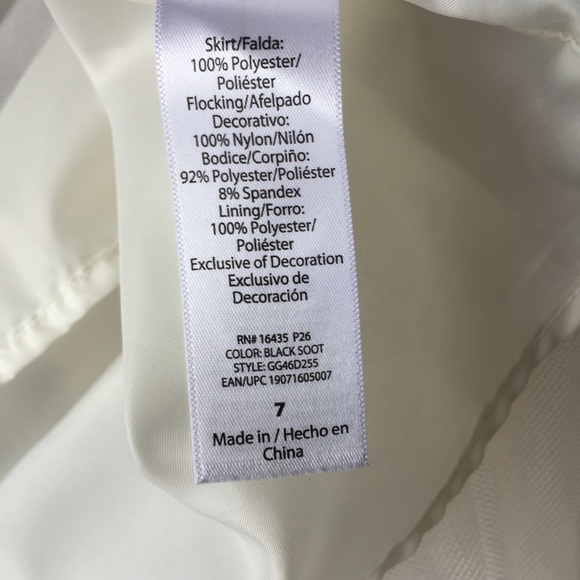 Girls Black White Velour Roses Fit & Flare Dress - Picture 6 of 8